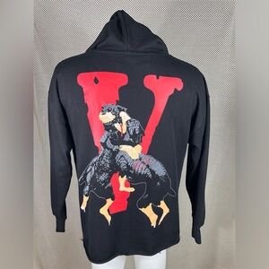 VLONE X City Morgue Raw Hem Rottweiler Hoodie